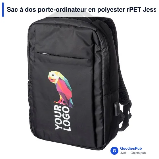 Sac à dos porte-ordinateur personnalisable Jesse avec logo - Image 2