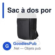 Sac à dos porte-ordinateur personnalisable Jesse avec logo - Miniature 3