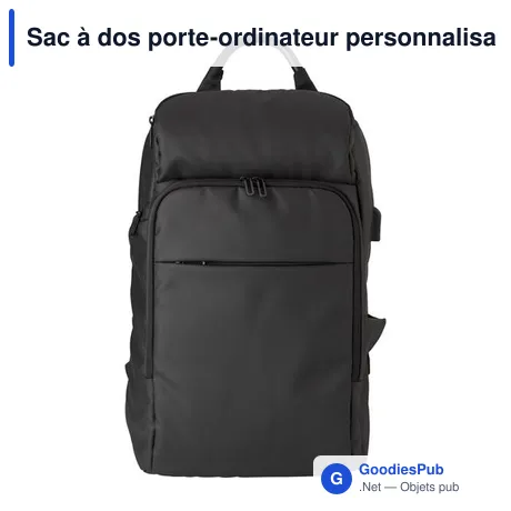 Sac à dos porte-ordinateur personnalisable avec logo - Rishi