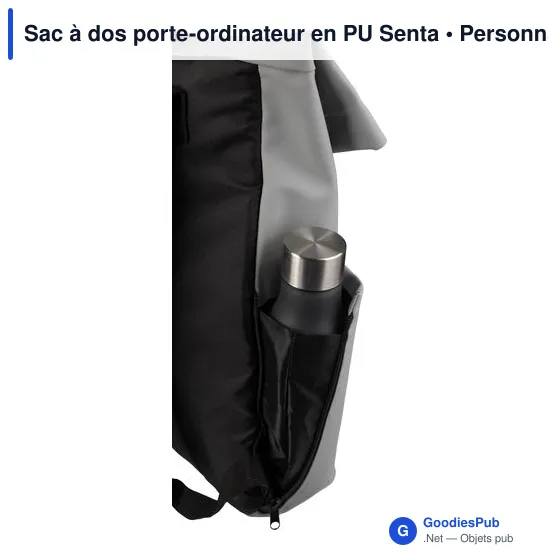 Sac à dos porte-ordinateur en PU Senta - Image 6