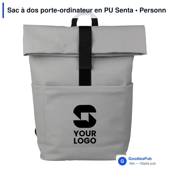 Sac à dos porte-ordinateur en PU Senta - Image 8