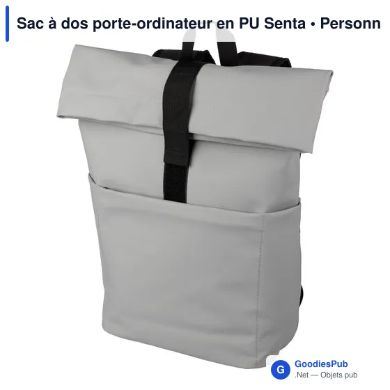 Sac à dos porte-ordinateur en PU Senta - Image 10
