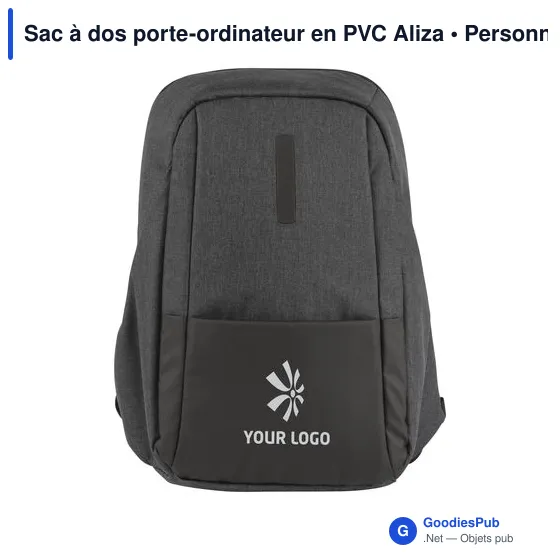 Sac à dos porte-ordinateur en PVC Aliza - Image 6