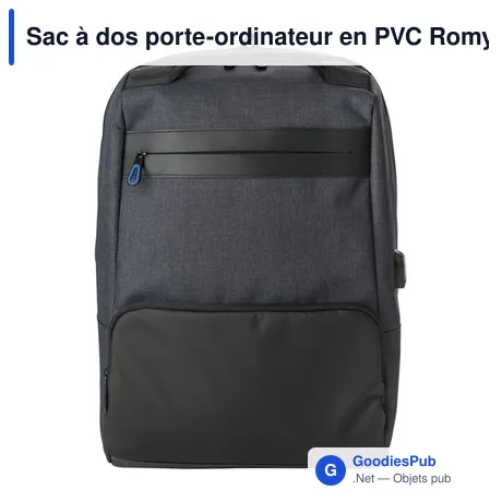 Sac à dos porte-ordinateur en PVC Romy