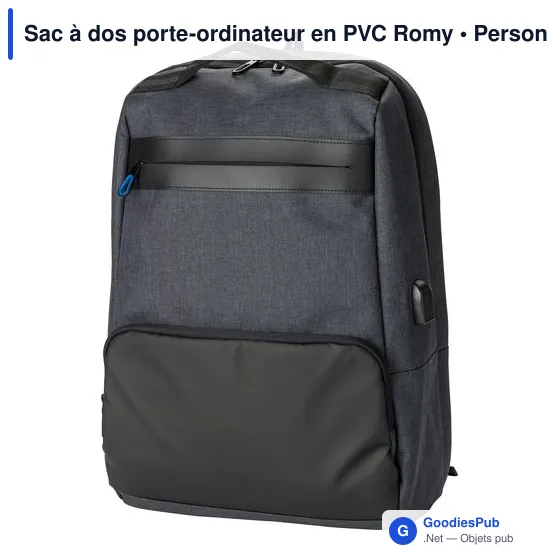 Sac à dos porte-ordinateur en PVC Romy - Image 3