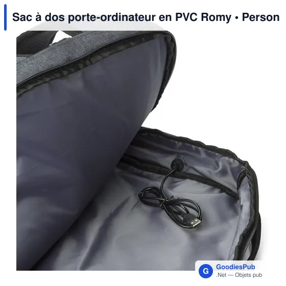 Sac à dos porte-ordinateur en PVC Romy - Image 4
