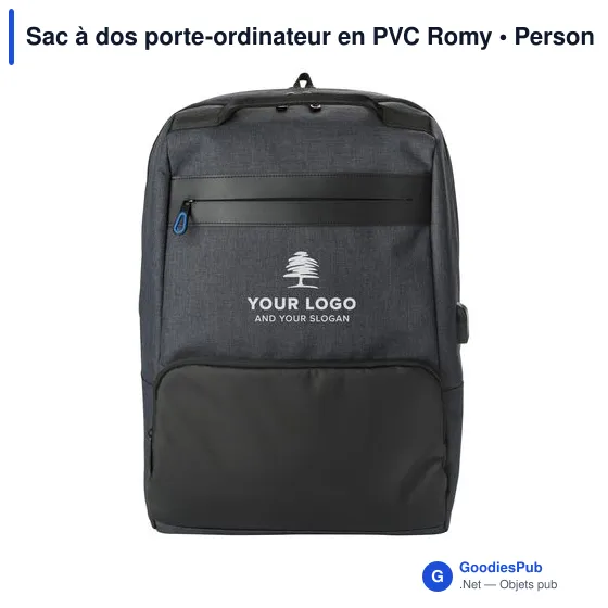 Sac à dos porte-ordinateur en PVC Romy - Image 7