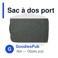 Sac à dos porte-ordinateur en rPET 300D Eulalia - Miniature 10