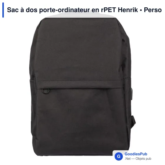 Sac à dos porte-ordinateur personnalisable avec logo - Henrik - Image 11