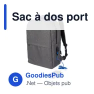 Sac à dos porte-ordinateur personnalisable avec logo - Henrik - Miniature 12
