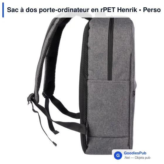 Sac à dos porte-ordinateur personnalisable avec logo - Henrik - Image 3