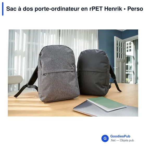 Sac à dos porte-ordinateur personnalisable avec logo - Henrik - Image 9