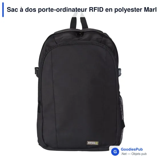 Sac à dos porte-ordinateur personnalisable Marley avec logo - Image 2
