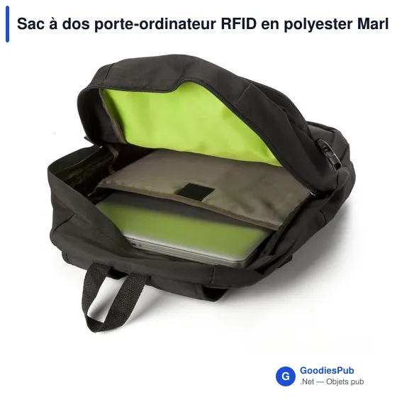 Sac à dos porte-ordinateur personnalisable Marley avec logo - Image 5