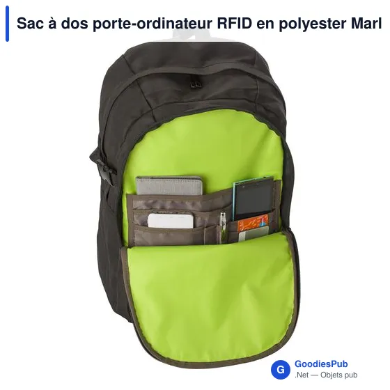 Sac à dos porte-ordinateur personnalisable Marley avec logo - Image 6