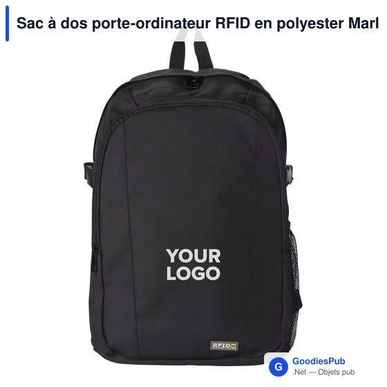 Sac à dos porte-ordinateur personnalisable Marley avec logo - Image 7