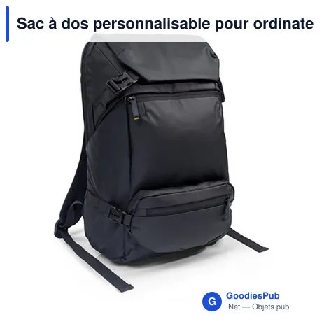 Sac à dos personnalisable pour ordinateur portable 15,6" avec logo | Chaundrise