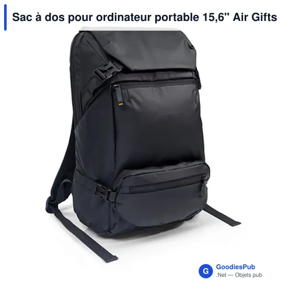 Sac à dos personnalisable pour ordinateur portable 15,6" avec logo | Chaundrise - Image 1