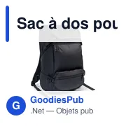 Sac à dos personnalisable pour ordinateur portable 15,6" avec logo | Chaundrise - Miniature 3