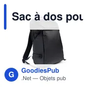 Sac à dos personnalisable pour ordinateur portable 15,6" avec logo | Chaundrise - Miniature 5