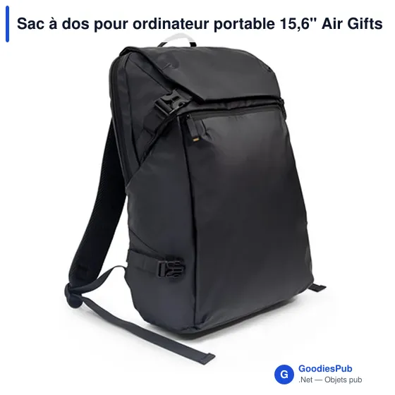 Sac à dos personnalisable pour ordinateur portable 15,6" avec logo | Chaundrise - Image 5