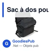 Sac à dos personnalisable pour ordinateur portable 15,6" avec logo | Chaundrise - Miniature 7