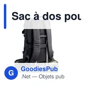 Sac à dos personnalisable pour ordinateur portable 15,6" avec logo | Chaundrise - Miniature 8