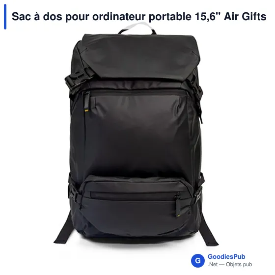 Sac à dos personnalisable pour ordinateur portable 15,6" avec logo | Chaundrise - Image 9