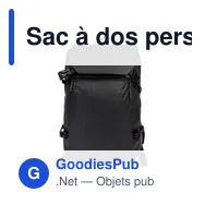 Sac à dos personnalisable pour ordinateur portable 15,6" avec logo | Chaundrise - Miniature 10