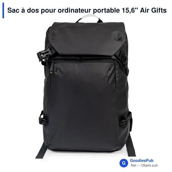 Sac à dos personnalisable pour ordinateur portable 15,6" avec logo | Chaundrise - Image 10