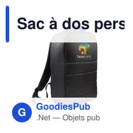 Sac à dos personnalisable pour ordinateur portable 15,6" avec logo - Maritza - Miniature 11