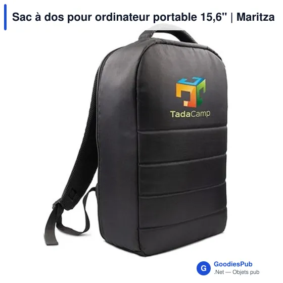 Sac à dos personnalisable pour ordinateur portable 15,6" avec logo - Maritza - Image 11