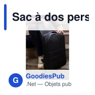 Sac à dos personnalisable pour ordinateur portable 15,6" avec logo - Maritza - Miniature 12