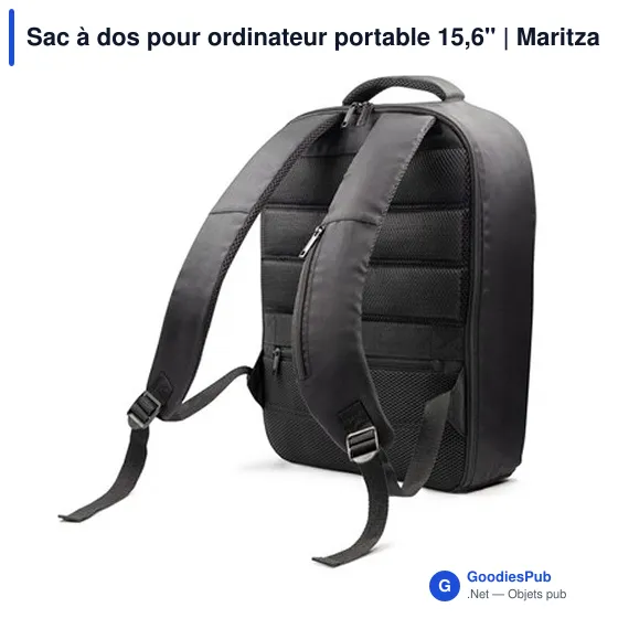 Sac à dos personnalisable pour ordinateur portable 15,6" avec logo - Maritza - Image 3