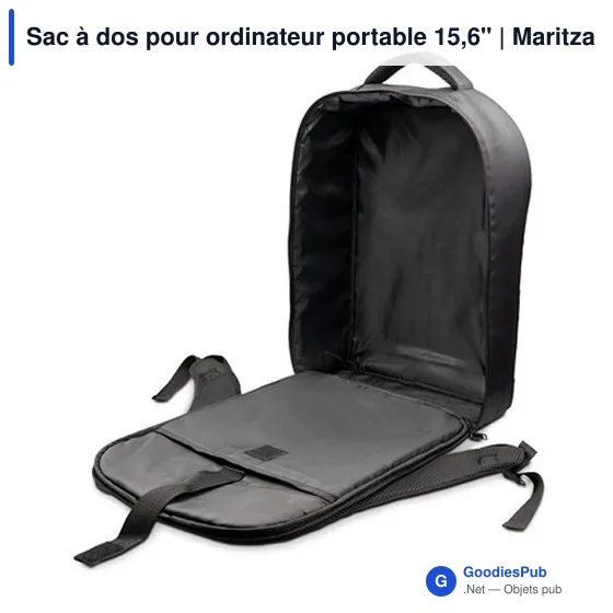 Sac à dos personnalisable pour ordinateur portable 15,6" avec logo - Maritza - Image 4
