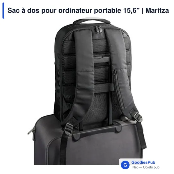 Sac à dos personnalisable pour ordinateur portable 15,6" avec logo - Maritza - Image 5