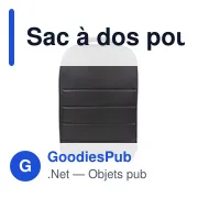 Sac à dos personnalisable pour ordinateur portable 15,6" avec logo - Maritza - Miniature 6