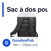 Sac à dos personnalisable pour ordinateur portable 15,6" avec logo - Maritza - Miniature 7