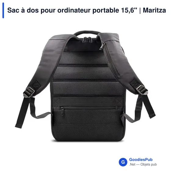 Sac à dos personnalisable pour ordinateur portable 15,6" avec logo - Maritza - Image 8