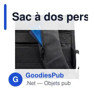 Sac à dos personnalisable pour ordinateur portable 15,6" avec logo - Maritza - Miniature 9