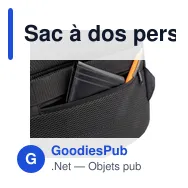Sac à dos personnalisable pour ordinateur portable 15,6" avec logo - Maritza - Miniature 10