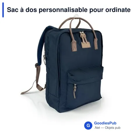 Sac à dos personnalisable pour ordinateur portable 15,6" avec logo - Finlay