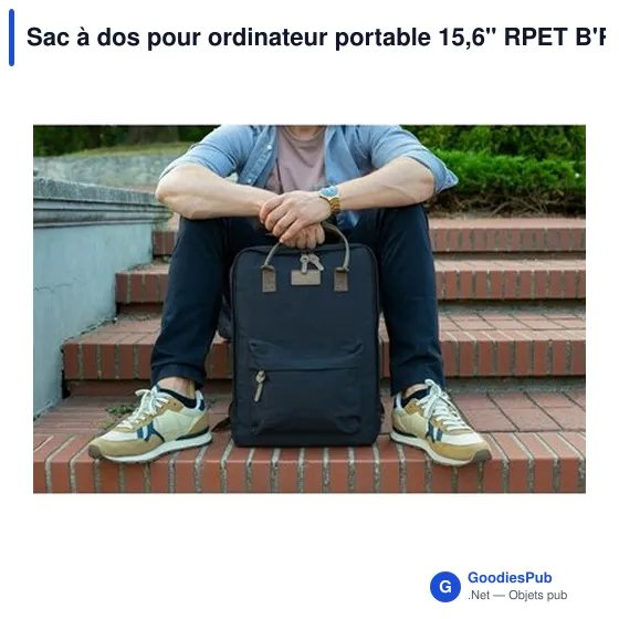 Sac à dos personnalisable pour ordinateur portable 15,6" avec logo - Finlay - Image 2