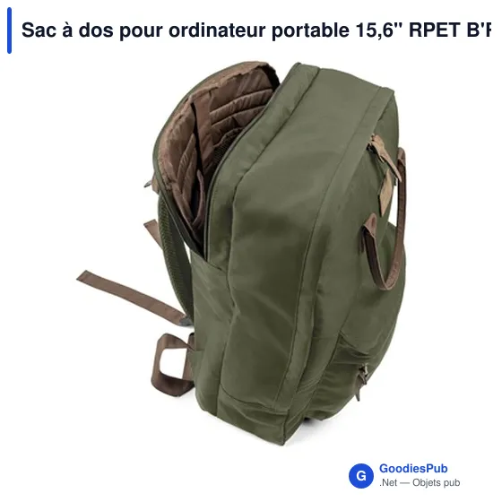 Sac à dos personnalisable pour ordinateur portable 15,6" avec logo - Finlay - Image 12