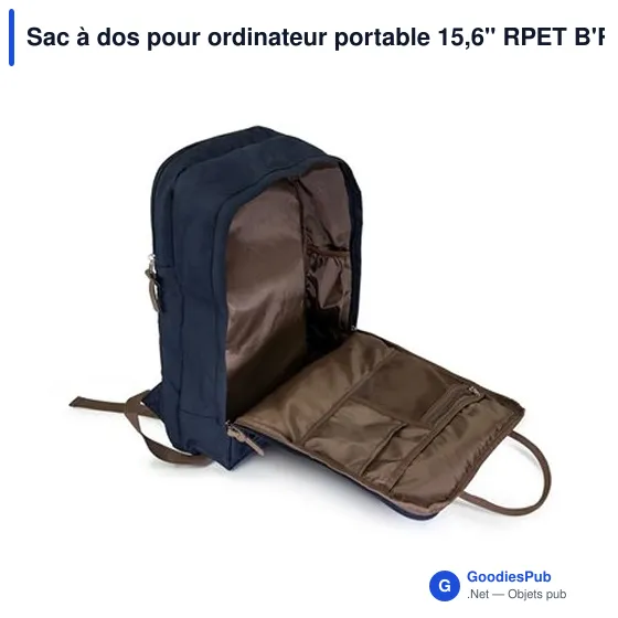 Sac à dos personnalisable pour ordinateur portable 15,6" avec logo - Finlay - Image 4
