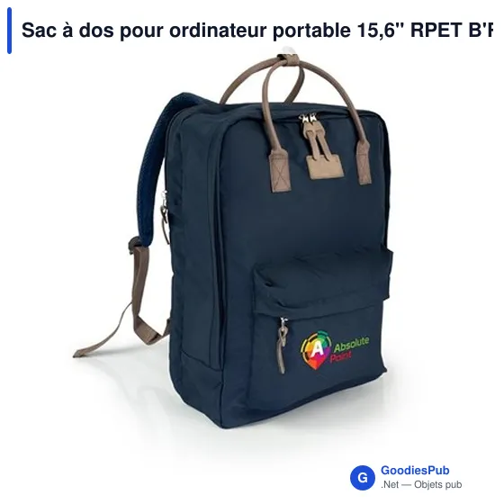 Sac à dos personnalisable pour ordinateur portable 15,6" avec logo - Finlay - Image 8