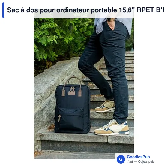 Sac à dos personnalisable pour ordinateur portable 15,6" avec logo - Finlay - Image 9