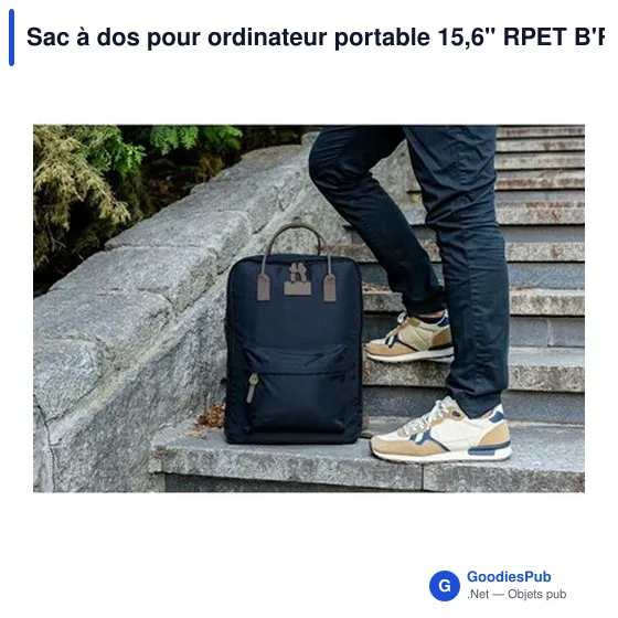 Sac à dos personnalisable pour ordinateur portable 15,6" avec logo - Finlay - Image 10