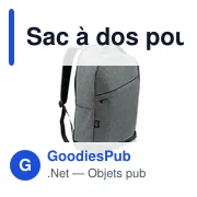 Sac à dos personnalisable pour ordinateur portable 15,6" avec logo - B'RIGHT | Henry - Miniature 1
