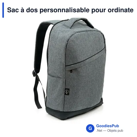 Sac à dos personnalisable pour ordinateur portable 15,6" avec logo - B'RIGHT | Henry